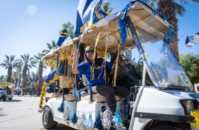 Homecoming golf cart parade